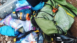 Fastpacking Gear Breakdown Real Trip [upl. by Nabetse]