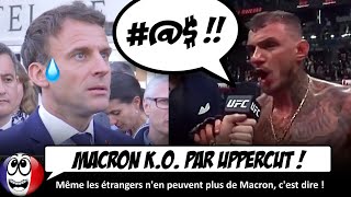 quotFCK MACRONquot  Un combattant darts martiaux INSULTE Manu après son combat [upl. by Eladal]