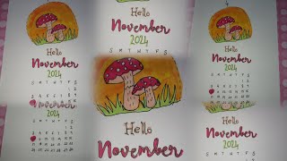 November month calendar📅 [upl. by Alyt]