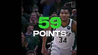 GIANNIS DROPS SEASON HIGH 59 POINTS😤‼️ [upl. by Eidak800]