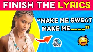 FINISH THE LYRICS 🎵 Most Popular TIKTOK Songs 2023  Music Quiz 🎤 2 [upl. by Nivlen]