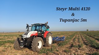 Steyr Multi 4120 amp Tupanjac drljača 5m [upl. by Iams]