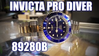 Invicta Pro Diver 8928OB  Review Measurements Lume [upl. by Asiruam]