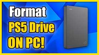 How to Format PS5 External Hard Drive On PC to exFAT Fast Method [upl. by Cornela]