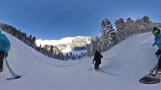 Les pistes de ski alpin du Pont dEspagne en 360 [upl. by Jacinthe165]