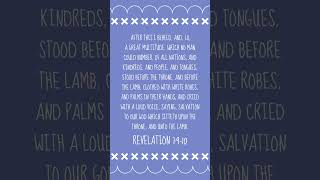 Bible Verse of the Day Revelation 7910 ✝ [upl. by Ebba]