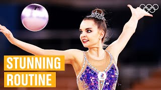 Dina Averinas Beautiful Ball Performance at Tokyo 2020 [upl. by Boycey]