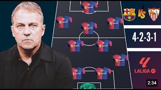 Avant match Barca Vs Sevillia Une victoire obligatoire Quel est ton pronostic ❓ [upl. by Innus]