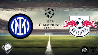 Inter de Milão x RB Leipzig  5 rodada da Uefa Champions League 2425  EA FC [upl. by Ednalrym]