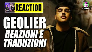 GEOLIER  IL CORAGGIO DEI BAMBINI  con traduzioni   REACTION by Arcade Boyz [upl. by Peder703]