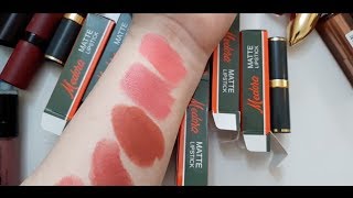 NEW MEDORA LIPSTICKS IN PINKBERRY SWATCHES UrduHindi [upl. by Kaile]