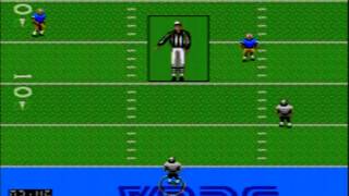 Joe Montana Football  Sega Bowl  1st Half  Sega Genesis [upl. by Faline]