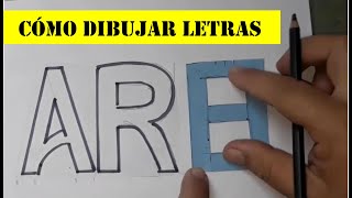 Cómo hacer letras bonitas sin molde para pancartas carteles o rótulos [upl. by Leiand534]