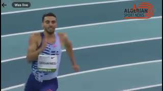 البطل الجزائري محمد علي قواند 800 متر داخل القاعة Lievin 2024 athletisme800m [upl. by Luise]