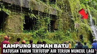 ajaib kampung rumah batu ratusan tahun tertutup air terjun muncul lagi [upl. by Publias102]