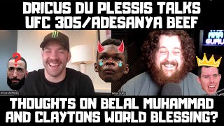 The MMA Guru amp Dricus Du Plessis UFC 305 Interview Adesanya Beef Strickland Rematch [upl. by Sudnor]