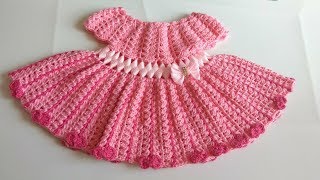 Vestido a crochet para bebe parte 2 [upl. by Ariahaj549]