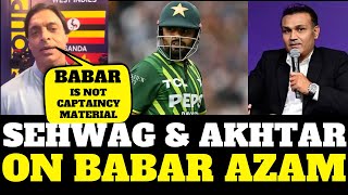 Babar Azam vs Shoaib Akhtar  Sehwag on Babar Azam  Pak media on Babar Azam [upl. by Aztinad]