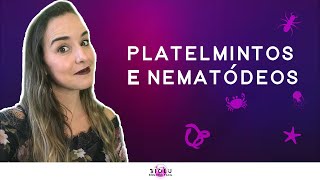 PLATELMINTOS E NEMATÓDEOS  ZOOLOGIA l Prof Louise Medeiros [upl. by Lah926]