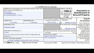 1099 A  Debt Discharge how I do it in conjunction with 1099 CExplained [upl. by Eisle]