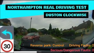 Northampton Real Driving Test  Duston Clockwise Fail  With Sat Nav And Commentary [upl. by Yeslek]