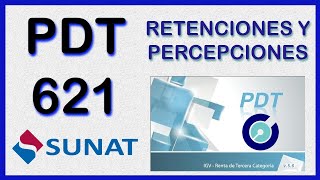 PDT SUNAT  PDT 621  RG  Importación de Percepciones y Retenciones del IGV [upl. by Vivyan673]