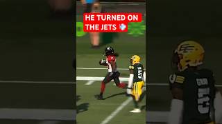 He did this in his FIRST CFL game 😳 football cfl [upl. by Resiak]