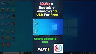 How to Create a Bootable Windows 10 USB for Free  Quick Tutorial pendrivebootable [upl. by Engle]