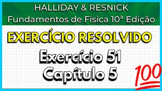 5105 Exercício Resolvido  Halliday Exercício 51 Capítulo 5 [upl. by Anisah240]