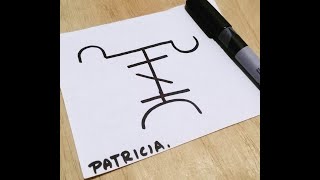 Como Hacer un Sigilo Magico con mi Nombre PATRICIA [upl. by Pelagia]