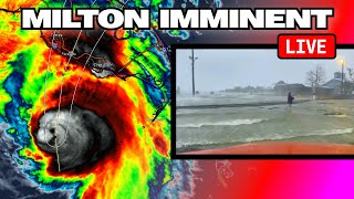 LIVE GROUND ZERO CAT 4 HURRICANE MILTON Intercept [upl. by Britni]