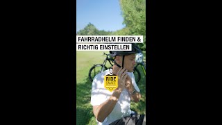 Den passenden Fahrradhelm finden und richtig einstellen shorts [upl. by Yrebmik]