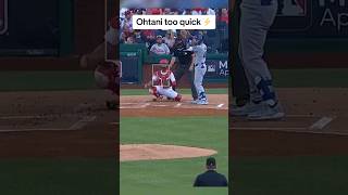 Ohtani Beats The Throw To Steal 2ndbase ohtani baseball mlb shortsfeed [upl. by Garald]