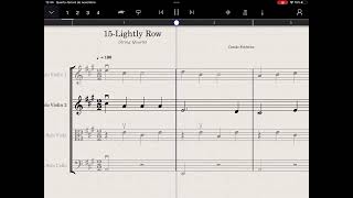 String Quartet  Lightly Row  Violin 2 [upl. by Urania]