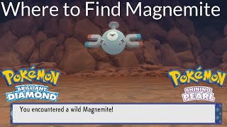 Pokemon Brilliant Diamond and Shining Pearl  Where to Find Magnemite [upl. by Rebmyt]