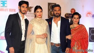 Sunil shetty with wife and children । sunil shetty family [upl. by Neveda]