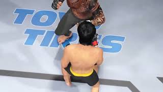 UFC 4 Bruce Lee vs Jens Dalsgaard EA Sports Lee Fight [upl. by Anavlys]