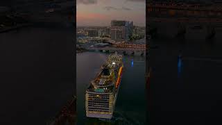 MSC Divina in Downtown Miami cruiseship [upl. by German]