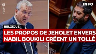 Les propos de Jeholet envers Nabil Boukili créent un tollé  RTBF Info [upl. by Hars]