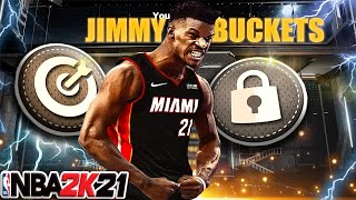 NBA 2K21 CLUTCH JIMMY BUTLER Perimeter Lockdown Build  50 Badges [upl. by Nowaj775]