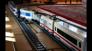 LEGO high speed DB ICE 2 and TGV head on collision crash [upl. by Eikcid349]