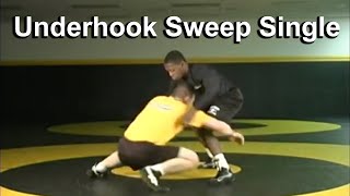 Underhook Sweep Single  Cary Kolat Wrestling Moves [upl. by Enimsaj342]