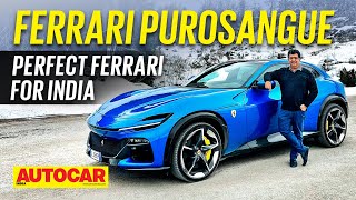 Ferrari Purosangue review  Perfect Ferrari for India  Drive  Autocar India [upl. by Htidra359]