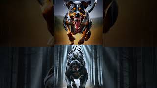 DOG FIGHT ROTTWEILER VS GERMAN SHEPHERD PIT BULL BULL DOG DOBERMAN WHO WILL WIN [upl. by Tireb]