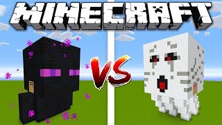 GHAST HOUSE vs ENDERMAN HOUSE  Minecraft battle [upl. by Ahtan]