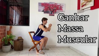 Treino de pernas e glúteos para ganhar massa muscular  EM CASA [upl. by Cannice]