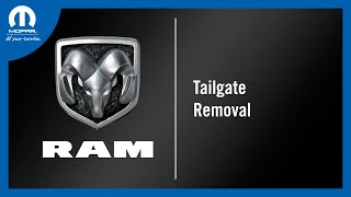 Tailgate Removal  How To  2024 Ram Heavy Duty amp Classic 1500 Trucks [upl. by Derzon999]