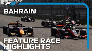 F2 Feature Race Highlights  2023 Bahrain Grand Prix [upl. by Sianna]