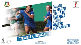 Italia U 18 v Francia U18  Test match [upl. by Shayna]