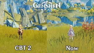 CBT 12 vs Official Release Liyue Comparison  Genshin Impact [upl. by Jessabell]